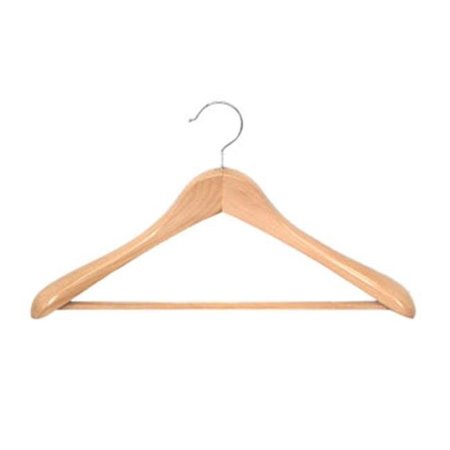 PROMAN Proman TRB8832 Taurus Wide Shoulder Suit Hanger with PVC Ribbed Bar - 12 hangers TRB8832